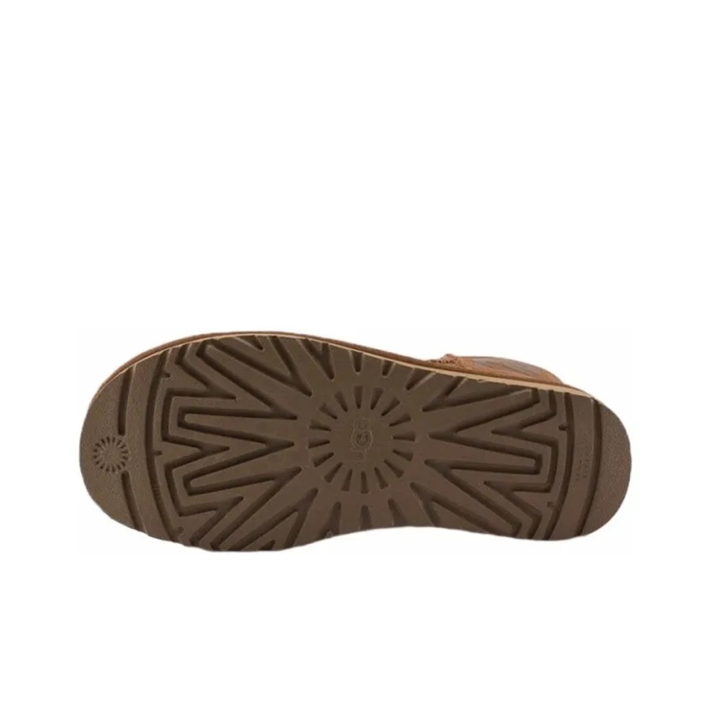 UGG Australia Classic Mini Rubber Logo Chestnut Boots - Picture 4 of 16